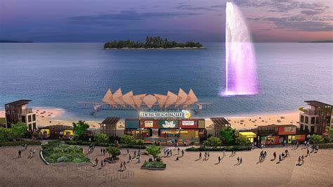 Sentosa New Attractions: Central Beach Bazaar & 80m Waterjet