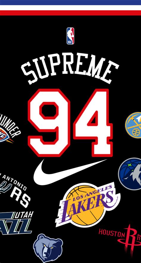 Nba X Supreme Phone Wallpaper Artofit