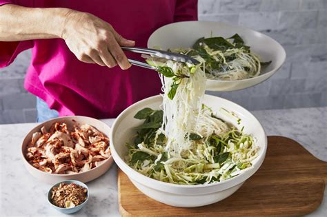 Sweet And Sour Chicken Salad With Thai Basil And Apple Slaw