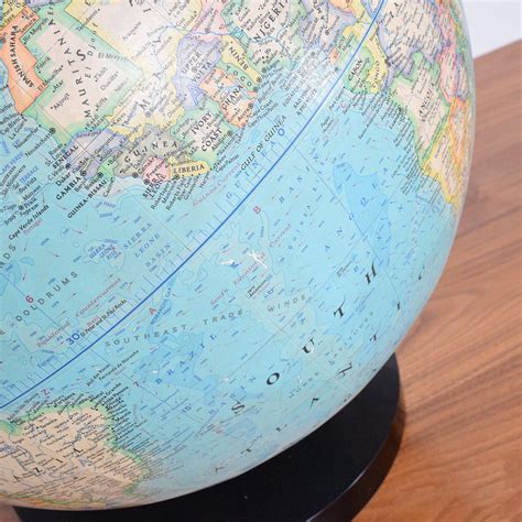 Vintage Modernist World Globe by National Geographic at 1stDibs | world ...