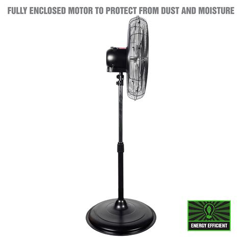 Oemtools Oem Inch Oscillating Pedestal Fan Max Cfm