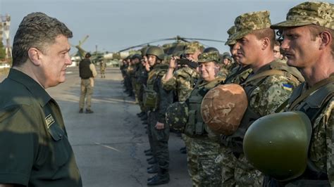 Poroshenko Visits Frontline City As Shaky Cease Fire Holds In Ukraine