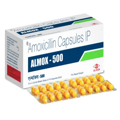 Amoxicillin 500 Mg Almox Capsule 20 Capsules In 1 Box Tablet At Best Price In Nagpur