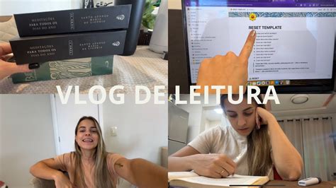 VLOG DE LEITURA leitura organização e RESET NA VIDA YouTube