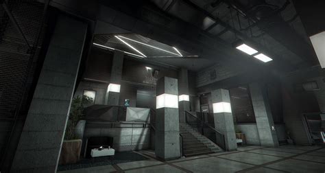 Deus Ex Mankind Divided Building Interior Levels Deus Ex Building Brutalism Architecture