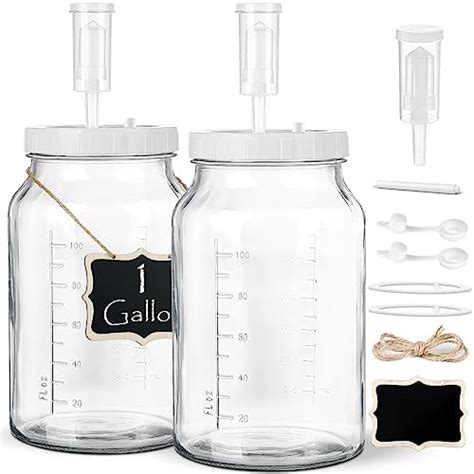 Amazon Pack Large Fermentation Jar W Airlocks And Screw Lid