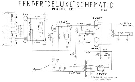 Fender Tweed Deluxe Schematic