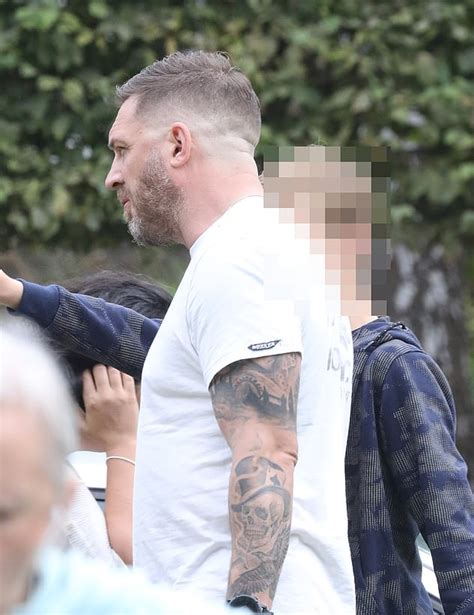 Tom Hardy Cuts A Casual Figure As He Goes Shopping With His Eldest Son