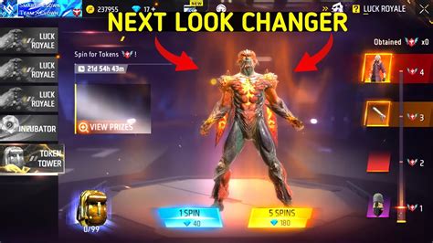 NEXT LOOK CHANGER EMOTE FREE FIRE FF NEW EVENT FREE FIRE NEW