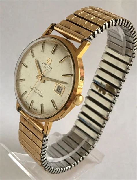 1960s Gold Filled Tissot Visodate Seastar Seven Automatic Watch At