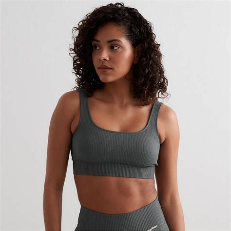 Sage Ribbed Seamless Bra Sports Bras Stirling Women