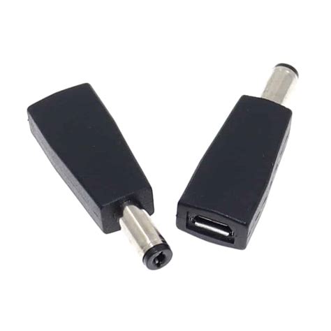 Micro Usb To 21mm Male Barrel Jack