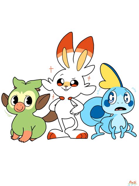 Gen 8 Starters By Sharpuppeteeth On Deviantart