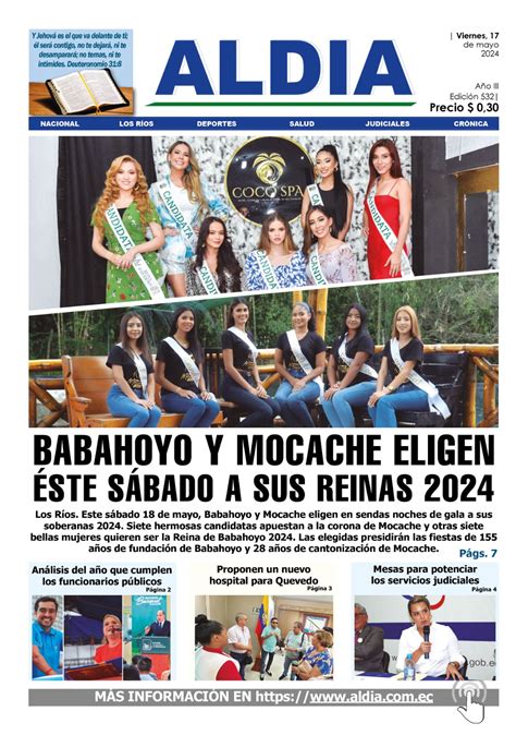 Edición 17 de mayo 2024 Babahoyo y Mocache eligen a su reina 2024