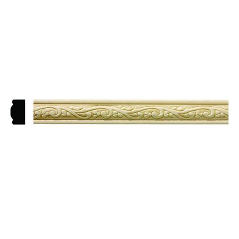 Ornamental Mouldings 1611 7 16 In X 3 4 In X 6 In Hardwood White