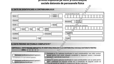 Declarația unică cu bonificațiile de până la 10 a fost publicată în