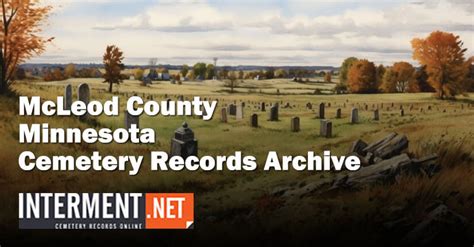 McLeod County Cemetery Records, Minnesota | Genealogy