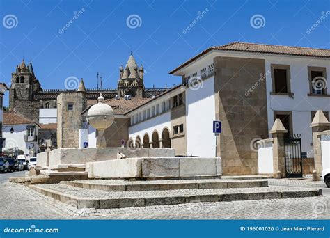 Portugal Evora Fountain Source Of The Gates Of Moura Editorial Image