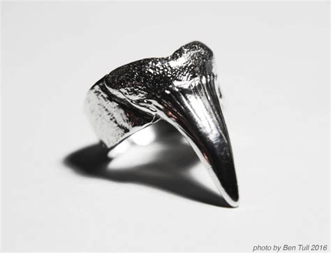 Sterling Silver Shark Tooth Ring