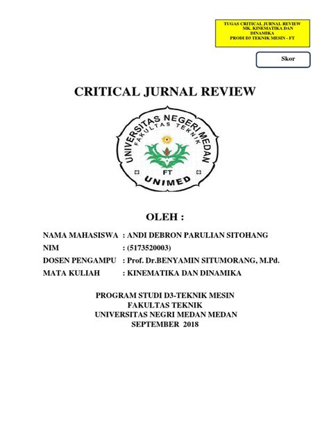 Critical Journal Review Cjr Pdf