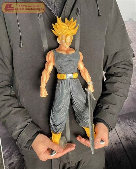 Anime Dragon Ball Z Future Super Saiyan Sword Trunks Pvc Figure Statue