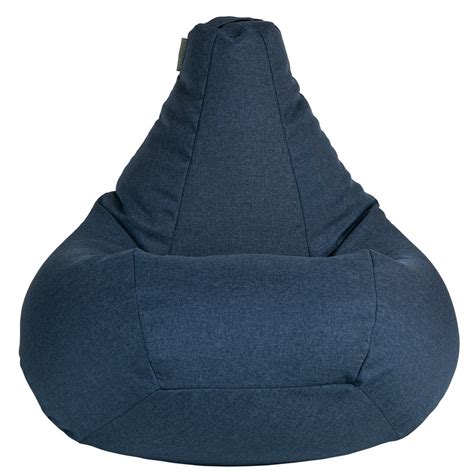 Купить Кресло мешок из мебельного Жаккарда синий в интернет-магазине ...