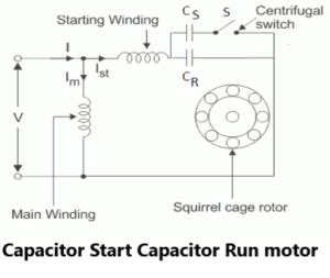 Capacitor Start and Capacitor Start Capacitor Run Induction Motor ...