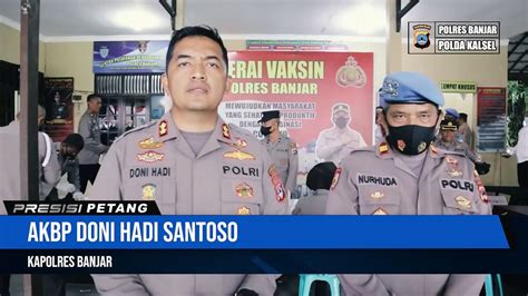 Ratusan Perwira Dan Bintara Tes Urine Dadakan Polres Banjar Video