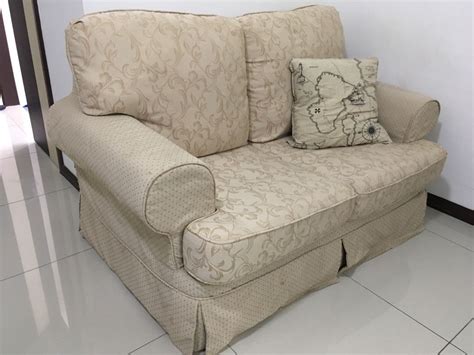 Beige Sofa Set, Furniture & Home Living, Furniture, Sofas on Carousell