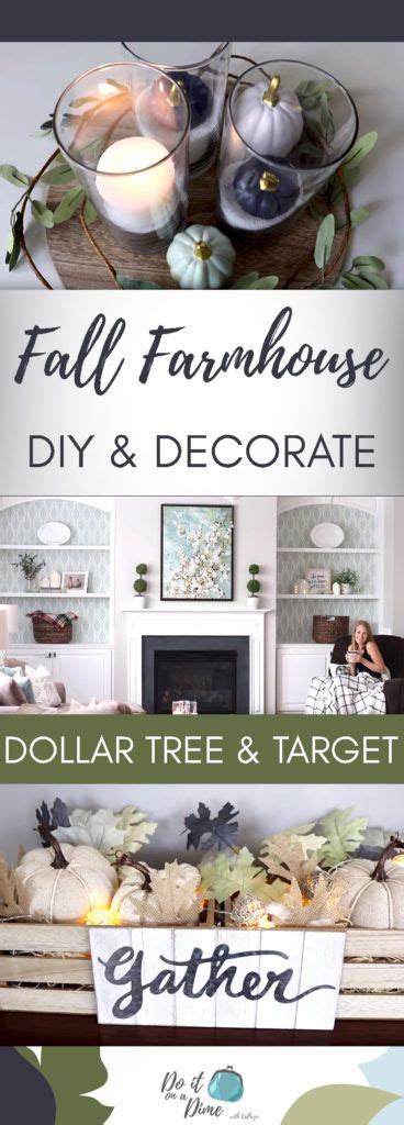 DOLLAR TREE TARGET DOLLAR SPOT Fall Farmhouse DIYs Decorate With