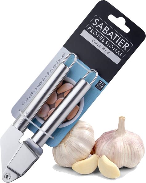 Sabatier Professional Stainless Steel Garlic Press No Need To Peel