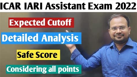 Icar Iari Assistant Exam 2022 Expected Cutoff Safe Score For Final