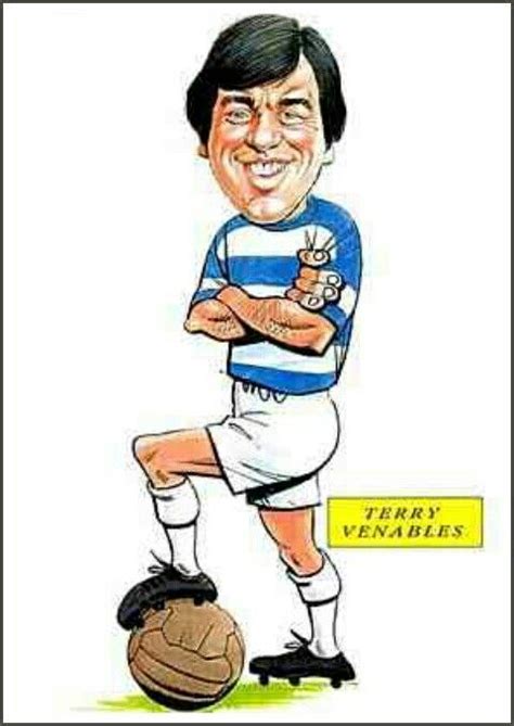 Terry Venables of QPR in cartoon mode. | Qpr, Baseball cards, Caricature