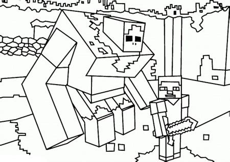 Minecraft Lego Zombie Coloring Page Free Coloring Sheets 2021