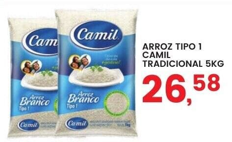 ARROZ TIPO 1 CAMIL TRADICIONAL 5KG Oferta Na Federzoni Supermercados