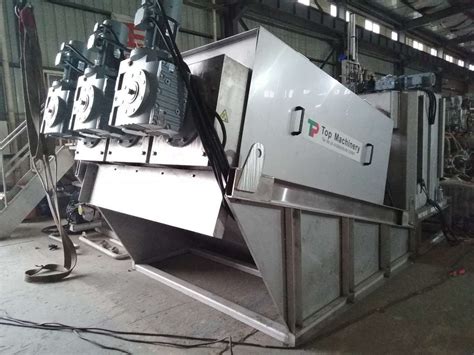 Multi Disk Screw Press Sludge Dewatering Machine For Sludge Wastewater