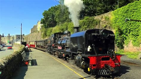 Welsh Highland Railway GARRATT 87 At Leaving Caernarfon 27th