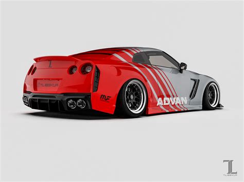 Nissan Gt R Widebody On Behance