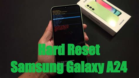 How To Hard Reset Samsung Galaxy A24 Youtube