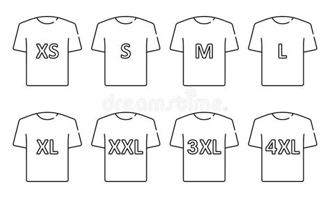 T Shirt Size Chart Stock Illustrations 44 T Shirt Size Chart Stock Illustrations Vectors