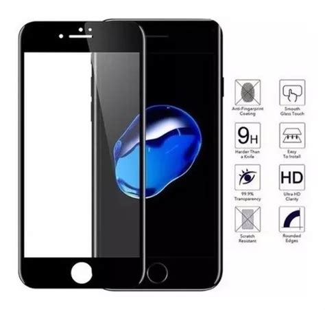 Pelicula De Vidro Blindada 3d Para IPhone 7 8 Preta MercadoLivre