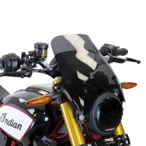 Powerbronze High Naked Solid Black Screen Indian Ftr1200 S Rally