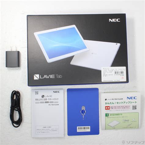 【中古】lavie Tab E Te410／jaw 16gb ホワイト Pc Te410jaw Wi Fi 2133043631004