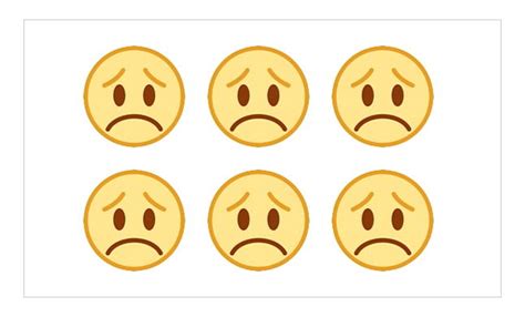 Sad Face Typed Emoji Faces Chart Imagesee