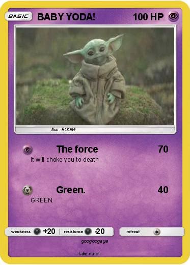 Pok Mon Baby Yoda The Force My Pokemon Card