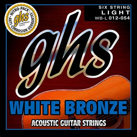 Ghs Wbl White Bronze Light Acoustic Electric Guitar Strings Musician S Friend