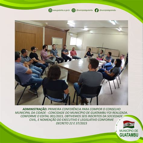 Primeira ConferÊncia Para Compor O Conselho Municipal Da Cidade