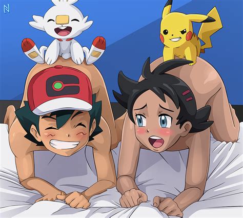 Nearphotison Ash Ketchum Goh Pokemon Pikachu Scorbunny Creatures