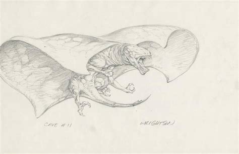 Bernie Wrightson (3) Concept Sketches For 'the Cave'.