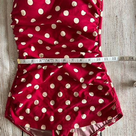 Esther Williams Swim New Esther Williams Polka Dot Ruched Halter